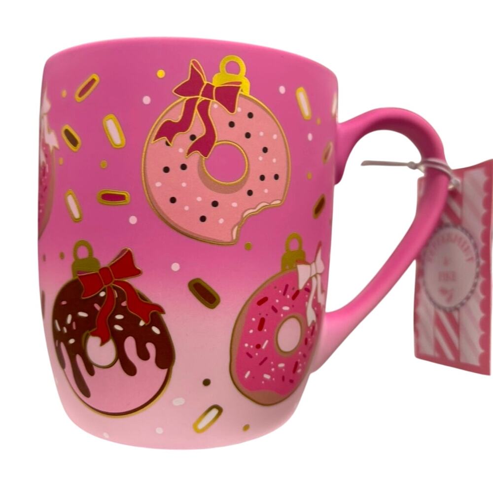 Coquette Donut Bow Mug Cute Christmas Gift